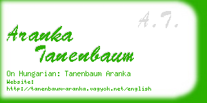 aranka tanenbaum business card